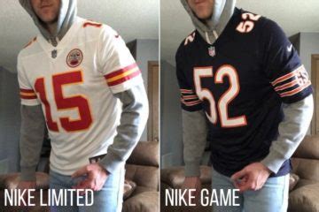 nike replica vs limited jersey|nike limited jersey review.